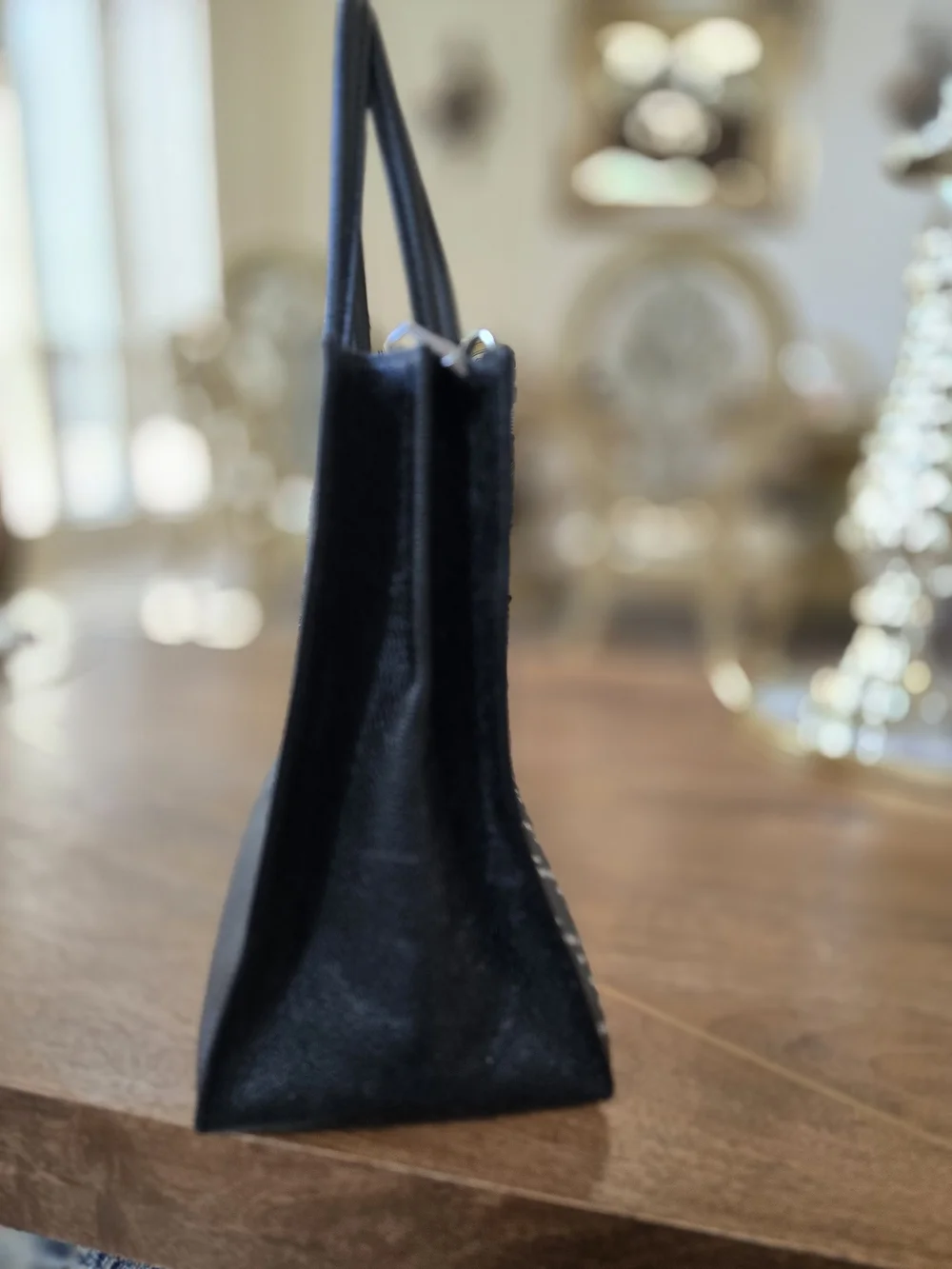 Michael Kors Black Studded Tote Bag